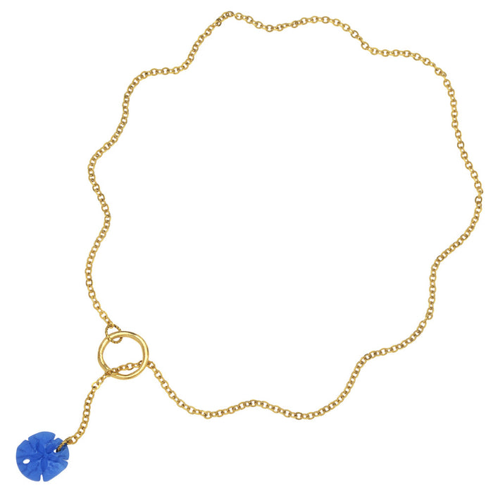 Seaside Sand Dollar Lariat Necklace