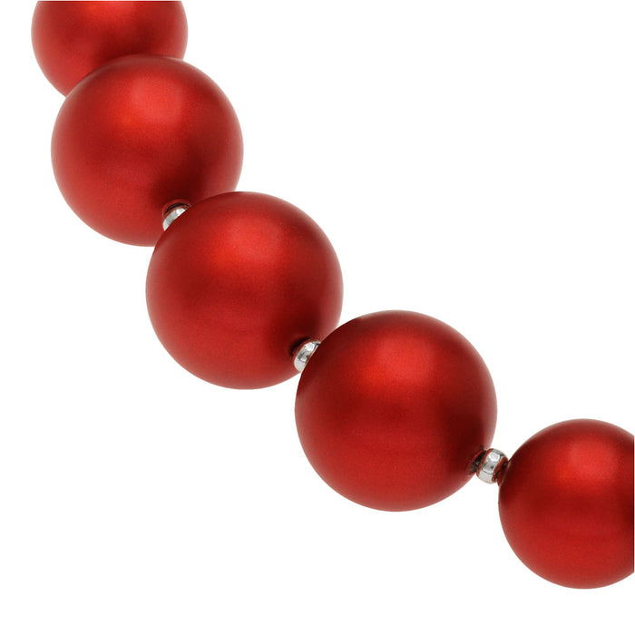 Graduated Pearl Necklace in Rouge (Reboot)