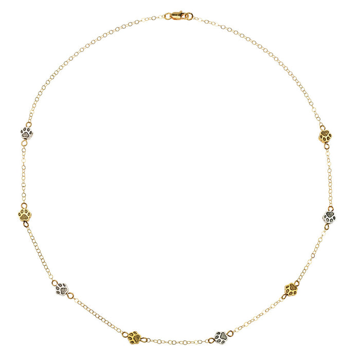 Paw Prints on Parade Necklace