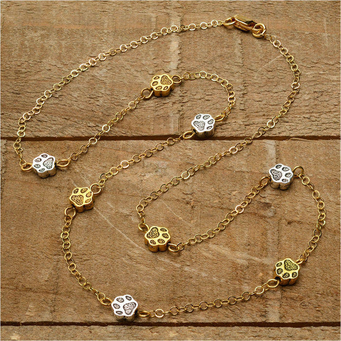 Paw Prints on Parade Necklace