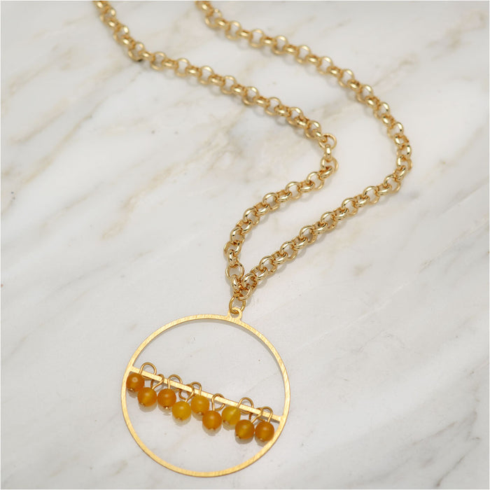 Tangerine Sunrise Necklace