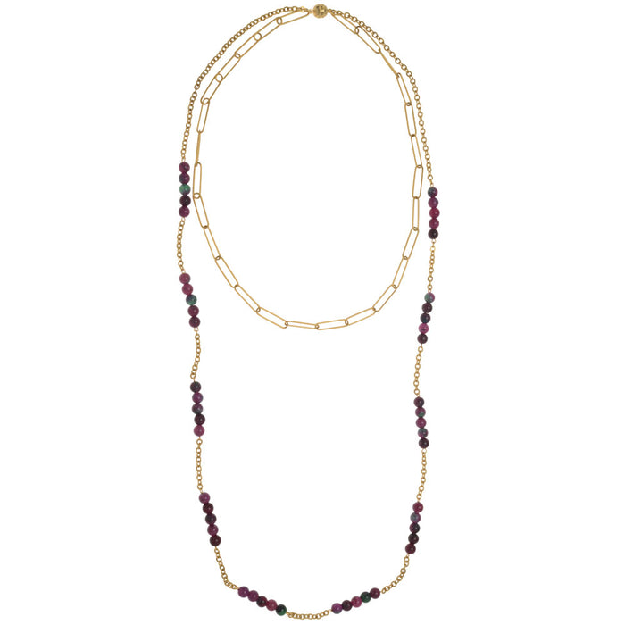 Watermelon Spritz Layered Necklace