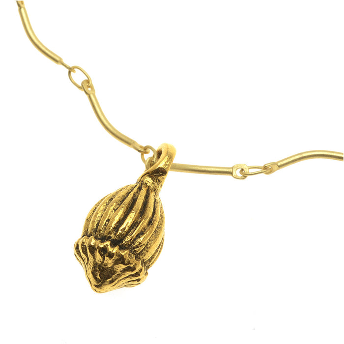 Retired - Golden Poppy Pod Necklace