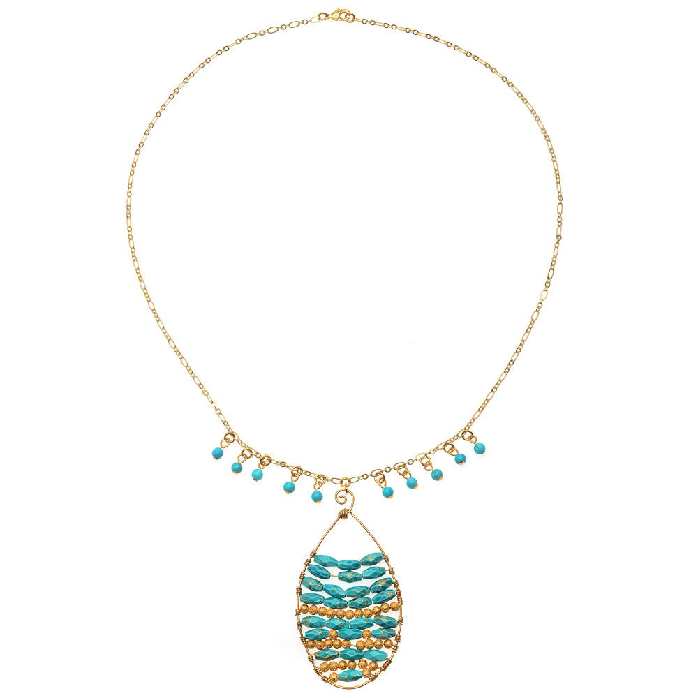 Retired - Turquoise Sahara Necklace