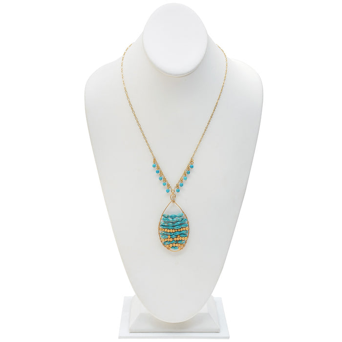 Retired - Turquoise Sahara Necklace