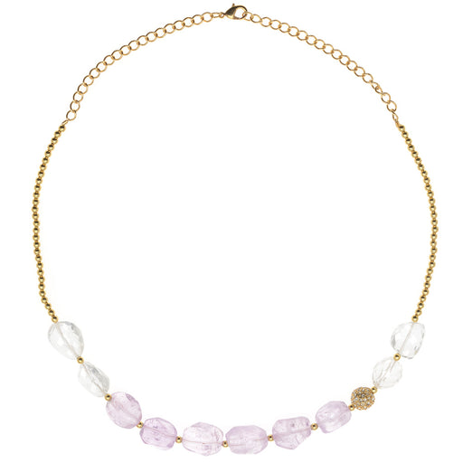 Retired - Amethyst and Quartz Necklace
