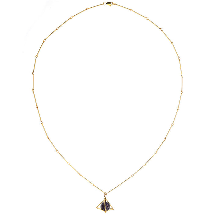 Retired - Geometric Gemstone Necklace