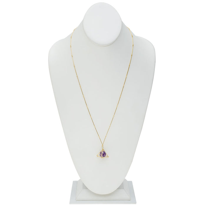 Retired - Geometric Gemstone Necklace