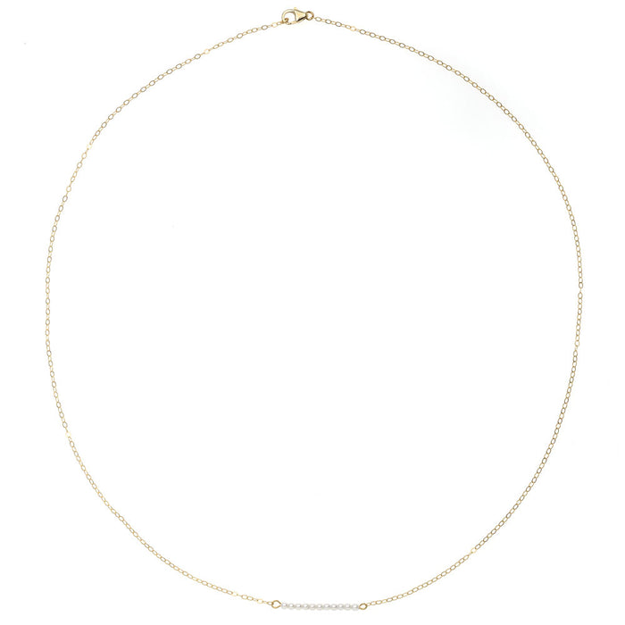 Petite Pearl Bar Necklace