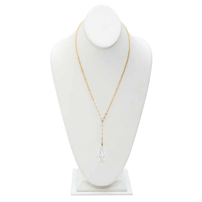 Retired - Crystal & Gemstone Lariat Necklace