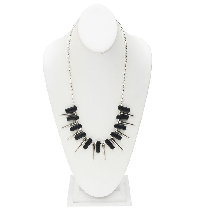 Retired - Spiked Gemstone Necklace