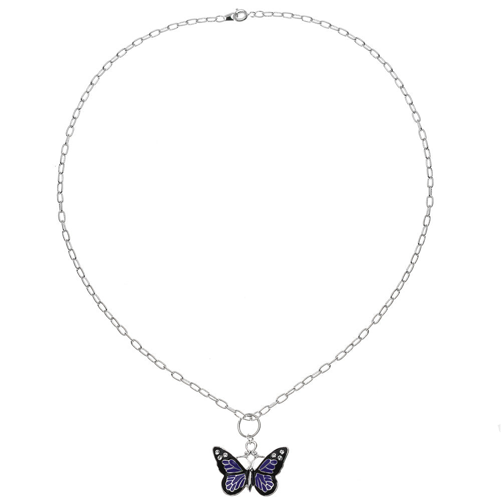 Retired - Purple Butterfly Necklace