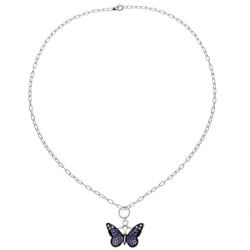 Retired - Purple Butterfly Necklace