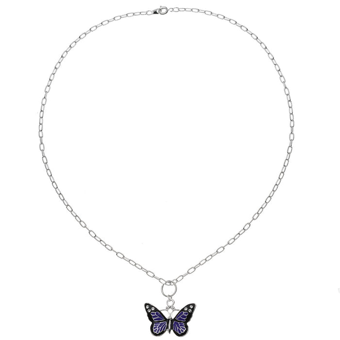 Retired - Purple Butterfly Necklace