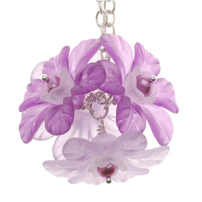 Retired - Lucite Flower Ball Necklace