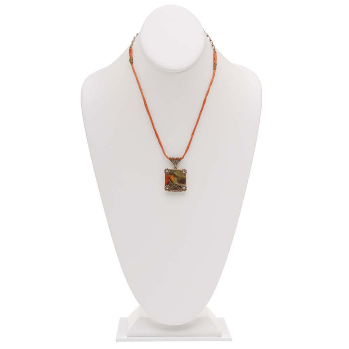 Retired - 'Scrabble' Tile Bird Pendant