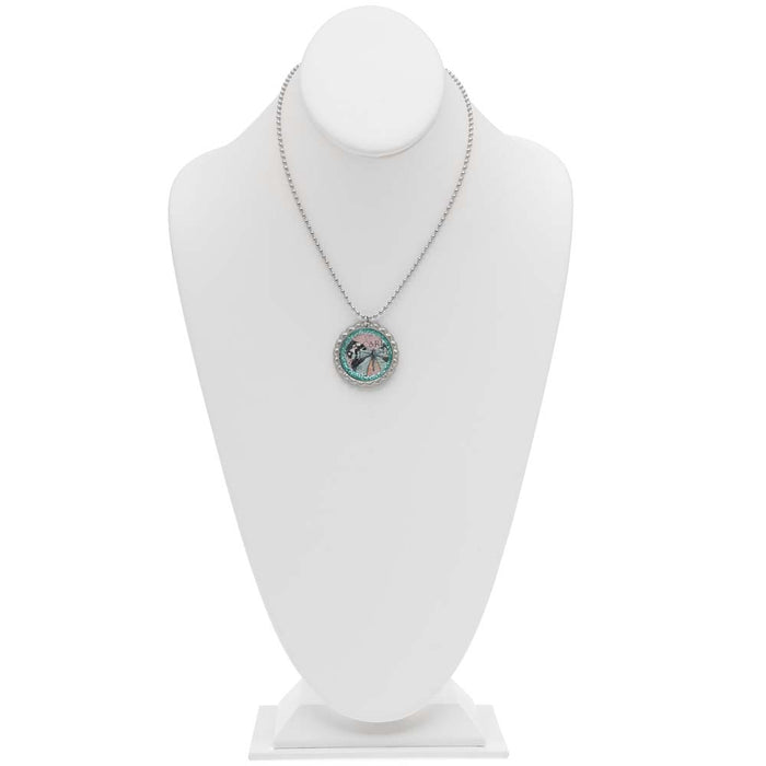 Retired - Butterfly Bottle Cap Necklace