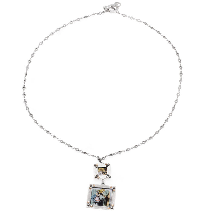 Retired - Alice In Wonderland Reversible Necklace