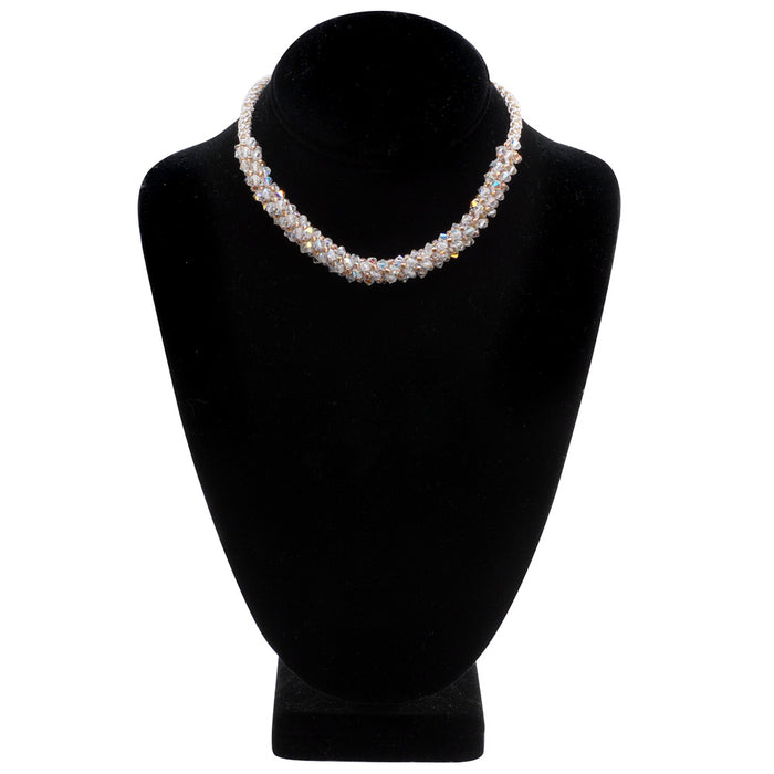 Retired - Wedded Bliss Beaded Kumihimo Necklace
