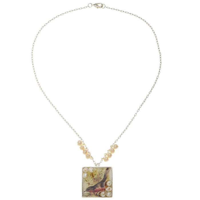 Retired - Robin in Winter Necklace