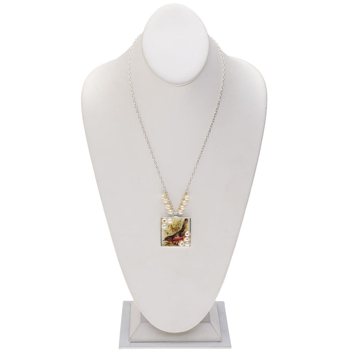Retired - Robin in Winter Necklace