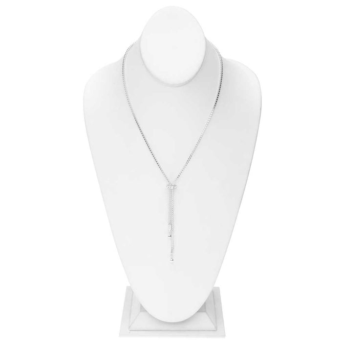 Retired - Austrian Crystal Slider Lariat Necklace
