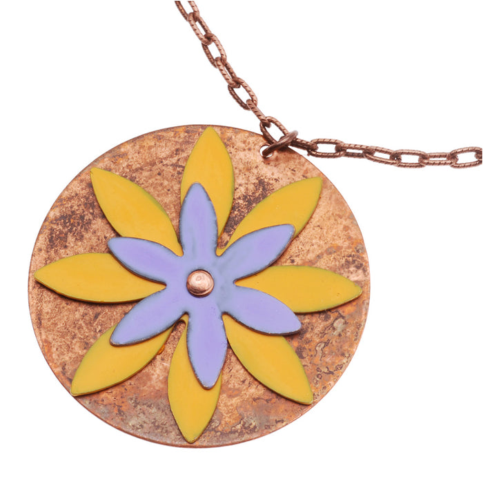 Retired - Flower Power Necklace in September Sunset