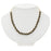 Kumihimo Braided Chain Necklace - Black & Gold