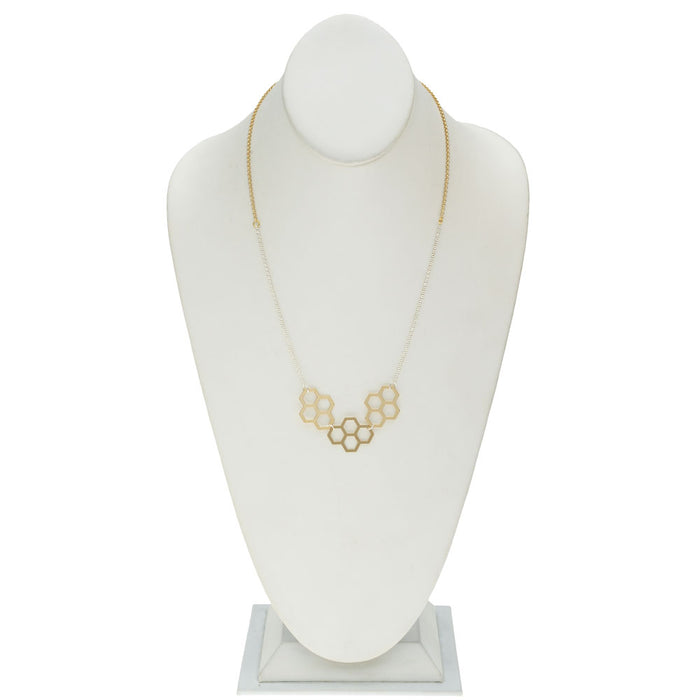 Retired - Geometric Honeycomb Necklace