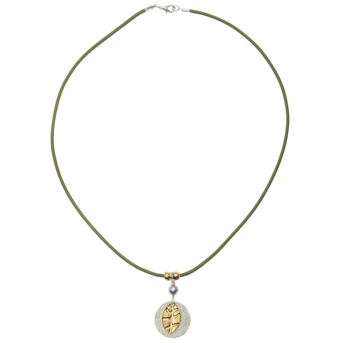 Retired - Absinth Leaflet Necklace
