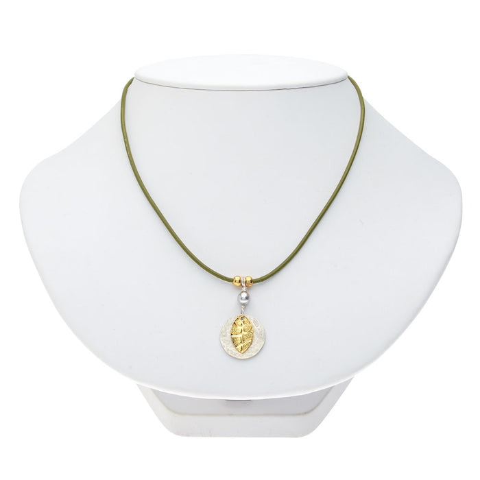 Retired - Absinth Leaflet Necklace