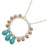 Retired - Cyan Hoop Necklace