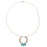 Retired - Cyan Hoop Necklace
