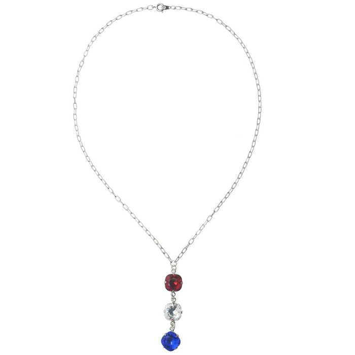 Retired - Patriotic Crystal Necklace