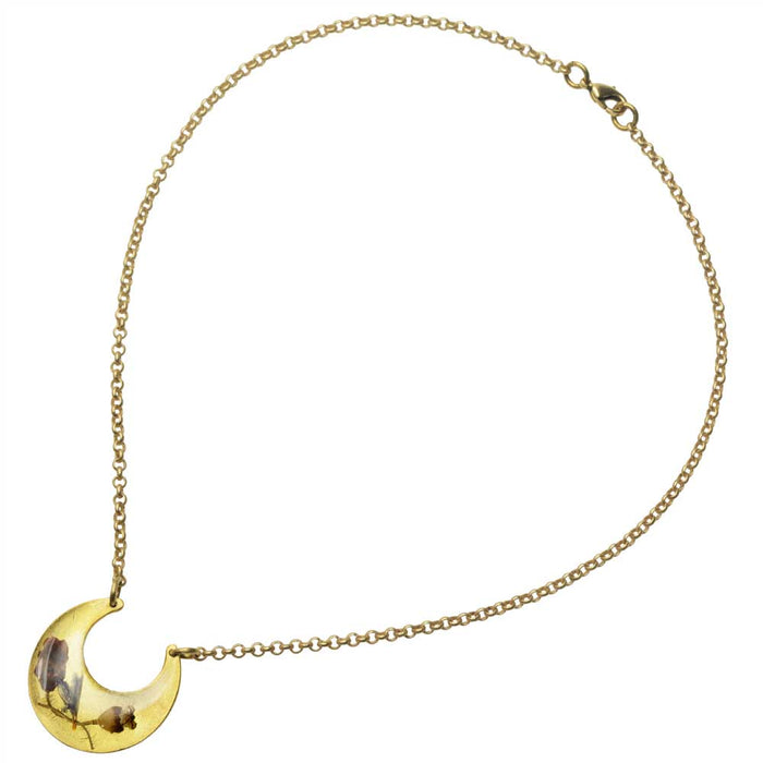 Botanical Crescent Necklace