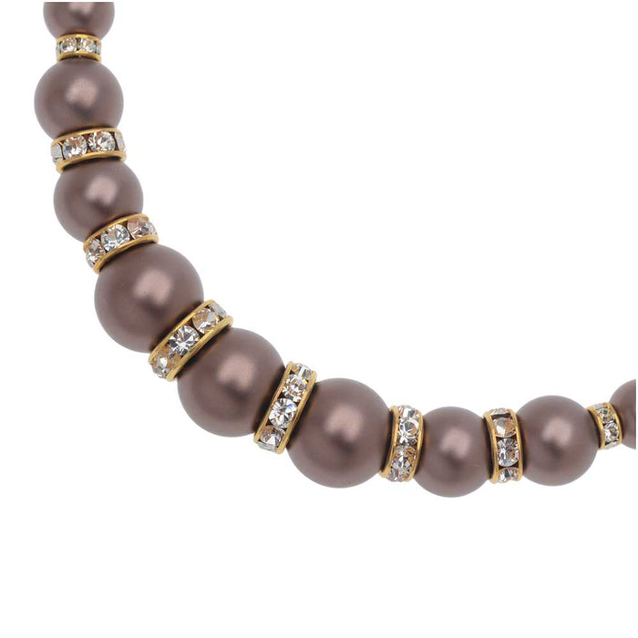 Retired - Timeless Velvet Austrian Crystal Pearl Necklace