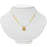 Marigold Color Blocked Medallion Necklace