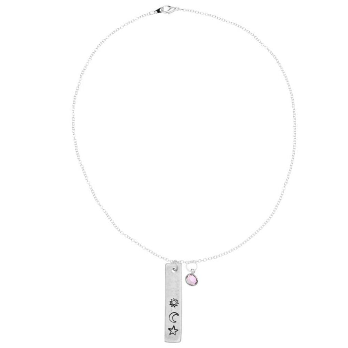 Retired - Celestial Stamped Necklace