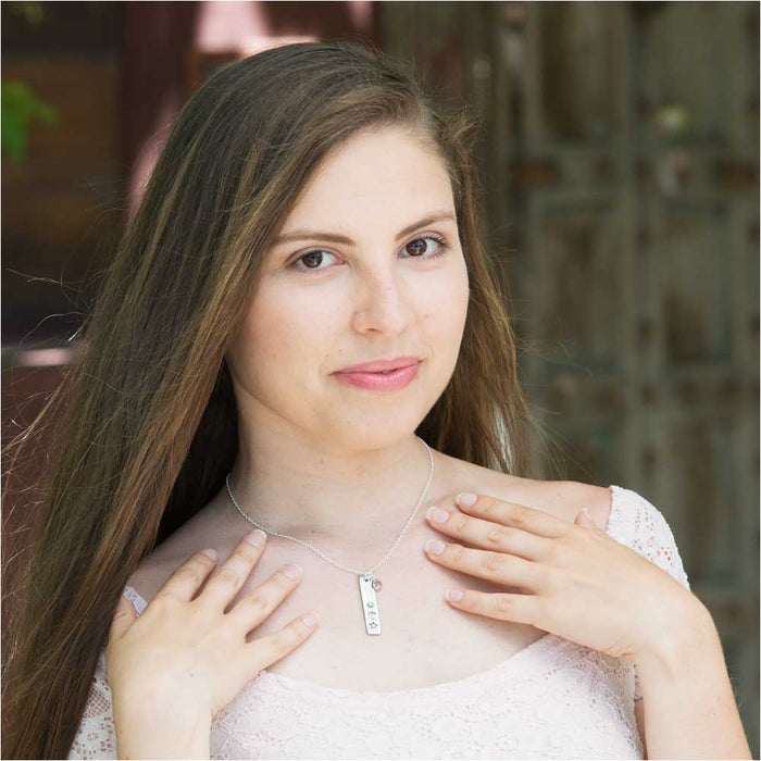 Retired - Celestial Stamped Necklace