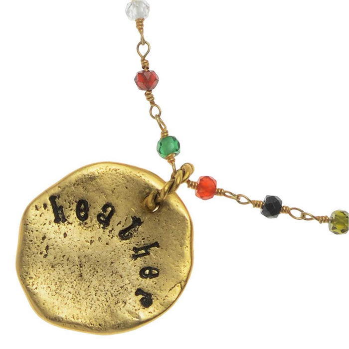 Retired - Metal Stamped Name Necklace