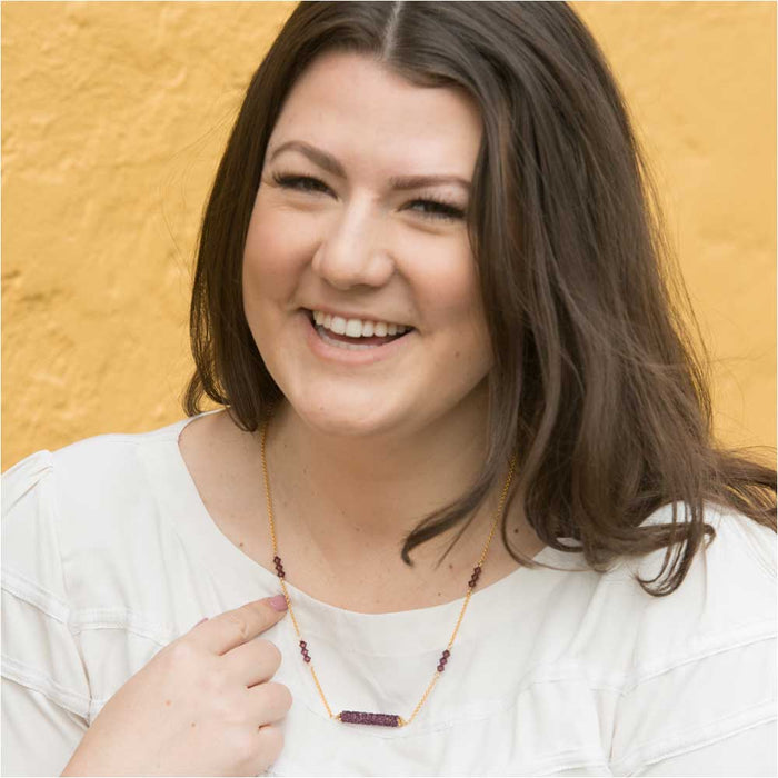 Roxy Necklace in Amethyst (Reboot)