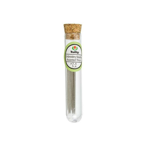 Tulip Embroidery Needles, Sharp Thick Assorted Sizes (Pack of 8)