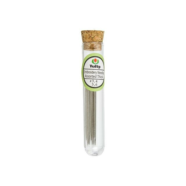 Tulip Embroidery Needles, Sharp Thick Assorted Sizes (Pack of 8)