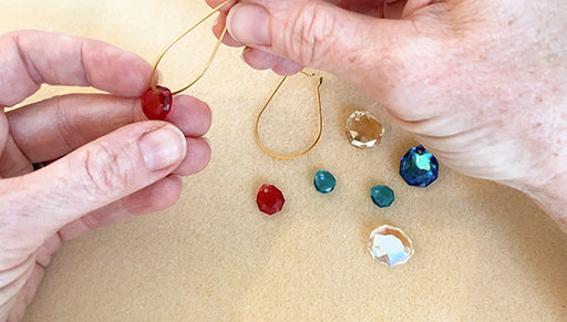 No Tools Needed! Quick & Easy DIY Crystal Hoop Earrings