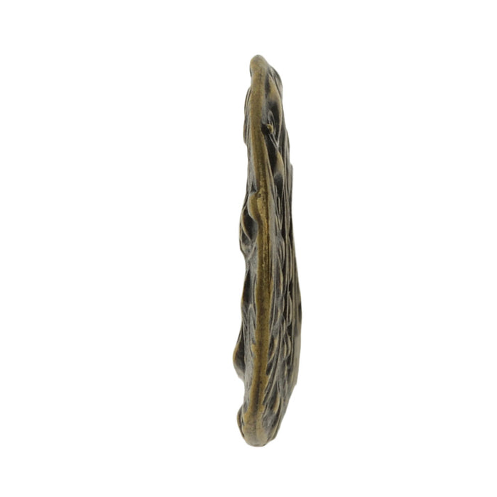 TierraCast Charm, Jardin Round 15mm, Brass Oxide Finish (1 Piece)