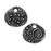 TierraCast Charm, Jardin Round 15mm, Antiqued Pewter (1 Piece)