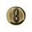 TierraCast Pewter Button, Round Bird in Tree Design 12mm Diameter, Brass Oxide (1 Piece)