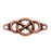 TierraCast Antiqued Copper Plated Lead-Free Pewter Infinity Link 15x35mm - 1 Piece