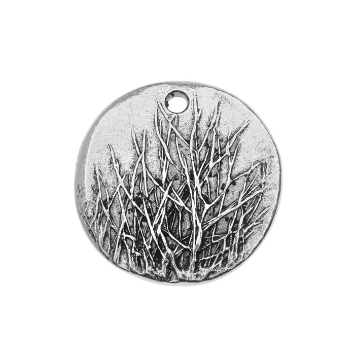 Nunn Design Charm, Rocky Mountain 20mm, Antiqued Silver (1 Piece)