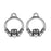 TierraCast Celtic Collection, Claddagh Charm 15x19mm Antiqued Silver Plated (2 Pieces)